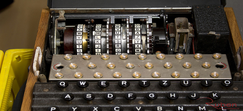 Enigma Machine credit: https://www.flickr.com/photos/rubenjanssen/7376473108/